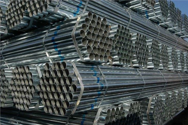 BS1387 Tubo de aço soldado com carbono Tubo de aço galvanizado por imersão a quente