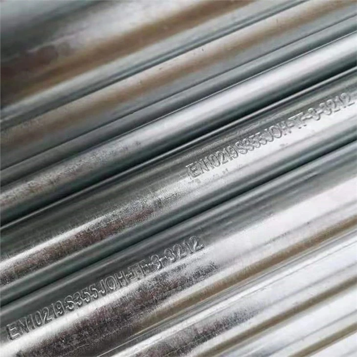 Fornecimento direto da fábrica Tubo de aço galvanizado por imersão a quente competitivo de 48,3 mm, tubo GI, tubos de andaime