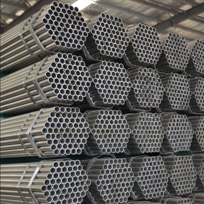 Tubos para Andaimes Bs1139 Tubo de Aço Galvanizado Tubo de Aço Carbono Tubo Redondo Pré-galvanizado para Andaime Tubos de Aço Erw