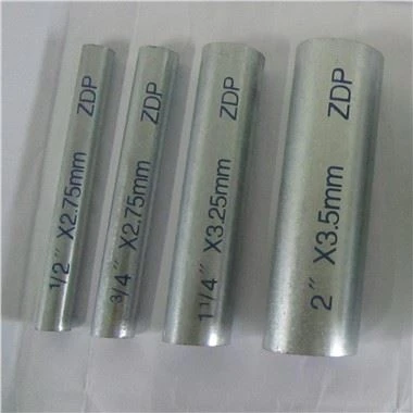 Tubo redondo de revestimento galvanizado por imersão a quente ASTM soldado Gi Preço de tubo de aço de ferro para estrutura de construção