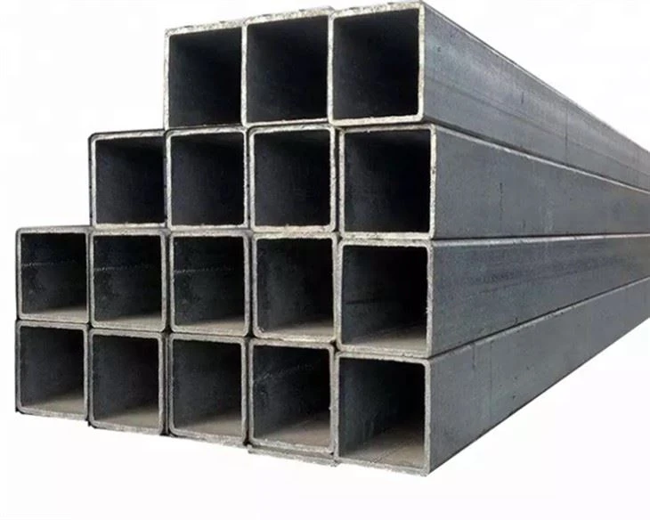 Tubo quadrado Tubo de aço carbono preto seção oca